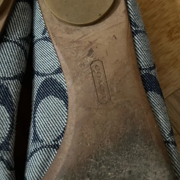 Coach Blue Turnlock Cotte Flats - Picture 4 of 9